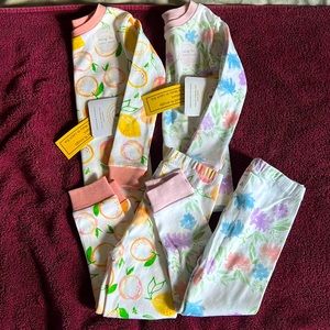 NWT 2 set Burt’s bees kids toddler pajamas set
